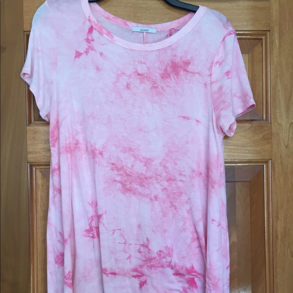 Acemi pink tie dye dress
